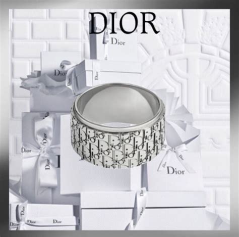 dior oblique sterling silver ring|DIOR.